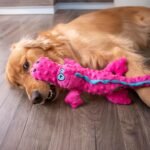 goDog 74023-98997-024 Gators with Chew Guard Technology Durable Plush Squeaker Dog Toy, Large, 1 Count, Pink (774023) - Image 9