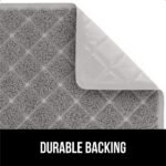 The Original GORILLA GRIP Water Resistant Cat Litter Box Catcher Mat, Easy Cleaning Mess Trapper Protects Floors, Stays in Place for Cats, Soft on Kitty Paws, Less Waste, 61x43 cm Gray - Image 5