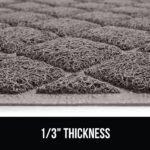 The Original GORILLA GRIP Water Resistant Cat Litter Box Catcher Mat, Easy Cleaning Mess Trapper Protects Floors, Stays in Place for Cats, Soft on Kitty Paws, Less Waste, 61x43 cm Gray - Image 10