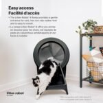 Litter-Robot 4 Ramp by Whisker, Black - Cat Ramp for Litter Box, Custom Fit for Litter-Robot 4, Non-Slip Rubber Feet, Suitable for Small & Elderly Cats, Made in USA - Image 3