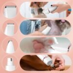 Dog Clippers Grooming Kits, TURNRAISE Nail Clippers Low Noise, Paw Trimmer Rechargeable Cordless Quiet Shaver, Nail Grinder for Dogs Cats and Pets - Image 4
