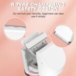 Dog Clippers Grooming Kits, TURNRAISE Nail Clippers Low Noise, Paw Trimmer Rechargeable Cordless Quiet Shaver, Nail Grinder for Dogs Cats and Pets - Image 5