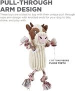 Outward Hound Ranch Roperz Cow Plush Squeaky Dog Toy - Image 7