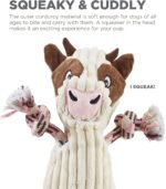 Outward Hound Ranch Roperz Cow Plush Squeaky Dog Toy - Image 8