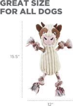 Outward Hound Ranch Roperz Cow Plush Squeaky Dog Toy - Image 9