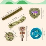 Rabbit Chew Toys for Teeth, FIPASEN 16PCS Natural Timothy Hay Chew Toy, Improve Dental Health for Bunny/Chinchilla/Guinea Pig/Hamsters/Holland Lop, Small Rodent Pet Molar Teeth Treats Toys - Image 4