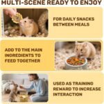 Sukh Natural Botanical Rabbit Treats - 160g Guinea Pig Treats Healthy Natural Mixed Freeze Dried Vegetable,Flowers & Fruit Hamster Treats for Bunny,Guinea Pig,Hamster,Chinchilla,Gerbil - Image 6