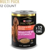 Purina Pro Plan Sensitive Skin & Stomach Wet Dog Food, Salmon & Rice - 368 g Can (12 Pack) - Image 4