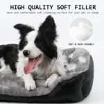 DogBaby Dog Bed, Orthopedic Small Dog Bed with Sides, Washable Dog Beds for Small Dogs, Comfortable and Breathable Soft Cotton Small Dog Couch with Nonskid Bottom, Pet Bed - Image 4