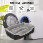 DogBaby Dog Bed, Orthopedic Small Dog Bed with Sides, Washable Dog Beds for Small Dogs, Comfortable and Breathable Soft Cotton Small Dog Couch with Nonskid Bottom, Pet Bed - Image 6