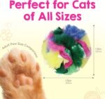 Cat Crinkle Balls 1.5 Inch (12-Pack) - Canadian-Made Cat Toys - Crinkle Balls for Cats - Image 6