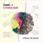 Cat Crinkle Balls 1.5 Inch (12-Pack) - Canadian-Made Cat Toys - Crinkle Balls for Cats - Image 7