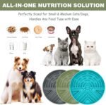 Slow Feeder Dog Bowl for Medium & Small Pets, Anti Choking Puzzle Dog Food Bowl with Non-Slip Base, Interactive Pet Slow Eating, Silicone Cat Feeder for Puppies & Cats - Image 3