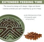 Slow Feeder Dog Bowl for Medium & Small Pets, Anti Choking Puzzle Dog Food Bowl with Non-Slip Base, Interactive Pet Slow Eating, Silicone Cat Feeder for Puppies & Cats - Image 4