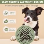 Slow Feeder Dog Bowl for Medium & Small Pets, Anti Choking Puzzle Dog Food Bowl with Non-Slip Base, Interactive Pet Slow Eating, Silicone Cat Feeder for Puppies & Cats - Image 6