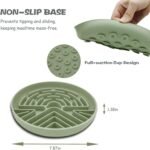 Slow Feeder Dog Bowl for Medium & Small Pets, Anti Choking Puzzle Dog Food Bowl with Non-Slip Base, Interactive Pet Slow Eating, Silicone Cat Feeder for Puppies & Cats - Image 8