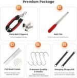 Guzekier Pet Dog Grooming Hammock Harness for Cats & Dogs, Dog Sling for Grooming, Dog Hammock Restraint Bag with Nail Clippers/Trimmer, Nail File, Pet Comb,Ear/Eye Care - Image 5