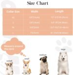 Soft Cotton Dog Collar, Adjustable Durable Dog Collar with Metal Buckle, Orange Floral with Pendant Girl Boy Dog Collars Gift for Small Medium Large Dogs, S - Image 7