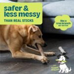 Outward Hound Dogwood Wood Durable Dog Chew Toys, Real Wood & Calming Hemp, 2-Pack, Medium - Image 3