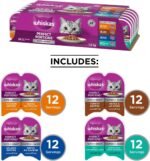 Whiskas Perfect Portions Adult Wet Cat Food Cuts in Gravy Variety Pack Chicken, Turkey, Salmon, Tuna - 75g (24 Pack) - Image 3