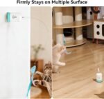 Migipaws Interactive Automatic Cat Teaser Wand Toy with Strong Suction Cup, 70cm Flexible Wire & DIY Bending Design, Rechargeable Cat Exercise Toy with Auto Timer for Indoor Cats (White) - Image 4