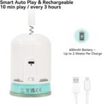 Migipaws Interactive Automatic Cat Teaser Wand Toy with Strong Suction Cup, 70cm Flexible Wire & DIY Bending Design, Rechargeable Cat Exercise Toy with Auto Timer for Indoor Cats (White) - Image 7