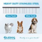 GLADOG Professional Dog Grooming Scissors Set, 5 in 1 Pet Grooming Scissors for Dogs with Safety Round Tips, Sharp and Durable, Upgraded Pet Grooming Shears for Dogs and Cats - Image 5