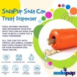 SodaPup: Tough Dog Toys for Small Dogs + Treat Dispensing Dog Toys Shaped Like a Soda Can, USA Made - Orange - 0-15Lb Dog - Small - Image 4