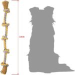 Dog Ropes Toy for Large Dog,Dog Tug Toy for Large Aggressive Chewers Dogs Rope Toys,Thick Indestructible Chew Toys Rope for Large/Medium Dog Breed Dog,Heavy Tug of War Dog Pull Rope - Image 3