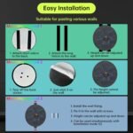 Music Boxing Machine Smart Bluetooth Boxing Equipment for Adults and Kids Home Gym Workout Exercise（2 Pairs of Gloves） (Blue Light) - Image 6