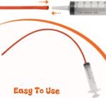 5 Pieces Lamb Feeding Tubes, Red Flexible Rubber Replacement Tubing Supplies for Lamb,Sheep,Piglet,Rabbit,Puppy Feeding (16 Inch x 16FR) (5 Pack, 14 FR) - Image 6