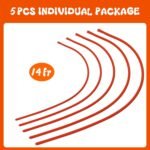 5 Pieces Lamb Feeding Tubes, Red Flexible Rubber Replacement Tubing Supplies for Lamb,Sheep,Piglet,Rabbit,Puppy Feeding (16 Inch x 16FR) (5 Pack, 14 FR) - Image 7