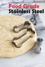Fox Run Dog Bone Cookie Cutter Set, Stainless Steel, 3-Piece Dog Treat Mold Set - Image 3