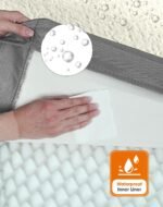 Extra Large Waterproof Dog Bed - Orthopedic Support & Egg Crate Foam Dogs Mat, Soft & Cozy Dog Crate Pad with Non-Slip Bottom & Machine Washable Cover, XL Pet Mat, Beige - Image 6