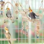 Bird Parrot Swing Toys, Chewing Standing Hanging Perch Hammock Climbing Ladder Bird Cage Toys for Budgerigar, Parakeet, Conure, Cockatiel, Mynah, Love Birds, Finches and Other Small to Medium Birds - Image 3