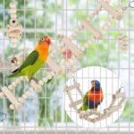 Bird Parrot Swing Toys, Chewing Standing Hanging Perch Hammock Climbing Ladder Bird Cage Toys for Budgerigar, Parakeet, Conure, Cockatiel, Mynah, Love Birds, Finches and Other Small to Medium Birds - Image 5