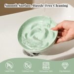 Melamine Cat Slow Feeder Bowl - Pastel Series Cat Plate for Dry and Wet Food - Cute Maze Feeder Dish for Healthy Eating - Dishwasher Safe - 6.3''W x 1.2''H - 7 OZ - Mint Green - Image 6