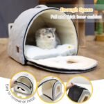 Cat Bed for Indoor Cats，Foldable cat cave，Anti-Slip & Water-Resistant Bottom，cat Houses for Indoor Cats or Small Dogs, Kitten Tent, Rabbit Bed，cat beds & Furniture - Image 6