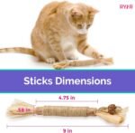 RYERCAT Silvervine Sticks for Cats - All-Natural Cat Chew Toy for Aggressive Chewers, Kitten Teething, and Dental Health - Silvervine Cat Toy for Hours of Fun and Relaxation (5 Pack) - Image 4