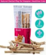 RYERCAT Silvervine Sticks for Cats - All-Natural Cat Chew Toy for Aggressive Chewers, Kitten Teething, and Dental Health - Silvervine Cat Toy for Hours of Fun and Relaxation (5 Pack) - Image 5