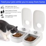 2 Meal Automatic Pet Feeder, Cat Feeder Automatic with Timer, Dry and Wet Food Dispenser, 700ml Pet Cat Food Dispenser, 48 Hours Timer, Dishwasher Safe, for Cats and Small Dogs - Image 4