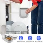 2 Meal Automatic Pet Feeder, Cat Feeder Automatic with Timer, Dry and Wet Food Dispenser, 700ml Pet Cat Food Dispenser, 48 Hours Timer, Dishwasher Safe, for Cats and Small Dogs - Image 6