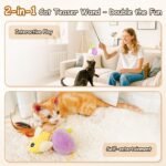 ORSDA Cat Toys, Cat Wand Toy to Chase & Exercise, with 5 Replacements, Suitable for All Breeds - Image 3
