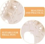 Beavorty Wooden Hamster Climbing Ladder with Hideout Small Animal Platform for Pet Exploration and Cage Decor - Image 4