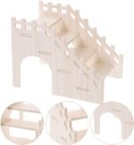 Beavorty Wooden Hamster Climbing Ladder with Hideout Small Animal Platform for Pet Exploration and Cage Decor - Image 9