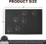 ANDALUS Cat Litter Mat - Kitty Litter Trapping Mat for Litter Boxes - Kitty Litter Mat to Trap Mess, Scatter Control - Washable Indoor Pet Rug and Carpet - Grey, Extra Large (60cm x 90cm) - Image 4