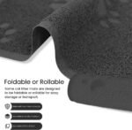 ANDALUS Cat Litter Mat - Kitty Litter Trapping Mat for Litter Boxes - Kitty Litter Mat to Trap Mess, Scatter Control - Washable Indoor Pet Rug and Carpet - Grey, Extra Large (60cm x 90cm) - Image 7