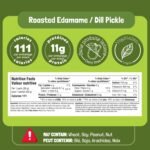 GoBeanz Crunchy Roasted Edamame, Tasty Dill Pickle High Protein Healthy Snack, For Adults & Kids, 20 Single Serve Packs, Low calorie, Low Sugar Plant Based, Salty Snacks - Image 3