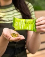 GoBeanz Crunchy Roasted Edamame, Tasty Dill Pickle High Protein Healthy Snack, For Adults & Kids, 20 Single Serve Packs, Low calorie, Low Sugar Plant Based, Salty Snacks - Image 4