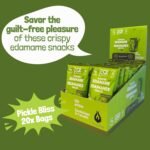 GoBeanz Crunchy Roasted Edamame, Tasty Dill Pickle High Protein Healthy Snack, For Adults & Kids, 20 Single Serve Packs, Low calorie, Low Sugar Plant Based, Salty Snacks - Image 6